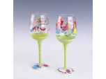 400ml hand painted glass