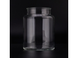 Tarro de vela de vidrio transparente personalizado de 663 ml para decoración de boda