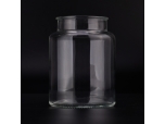 663ml customized clear glass candle jar for wedding decoration