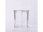 691ml transparent large capacity glass candle jar with lid