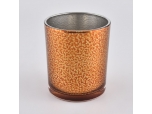 Amber Color Sprayed Glass Candle Jars Wholesale
