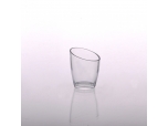 Bevel shape juice milk water glass