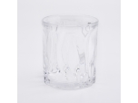 Vidrio claro Cylinde Candler Jars Decoración del hogar