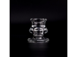 Clear glass candle holder pillar taper candle holder wedding centerpieces candlestick