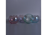 Colorful glass round candle holders wholesale