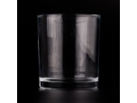 Frasco de vela de vidrio de diseño contratado frascos de vidrio transparente
