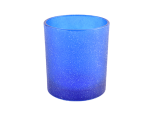 定制礼品蓝色玻璃蜡烛罐用于装饰礼物