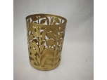 Custom gold frame candle containers metal sleeve