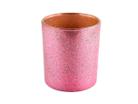 Customized rose golden wedding exquisite gift empty candle container glass jar