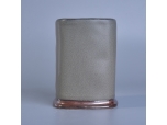 Cylinder green ceramic candle holder wholesale