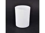 Decorative 350ml Matte White Glass Jars For Candle Making