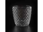 Diamand glass votive candle holder