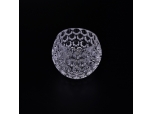 Diamond collection sphere glass candle holder