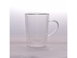 Double-wall borosilicate glass cup for drinking