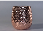 Electroplate Metal Pineapple Shape Candle Holder
