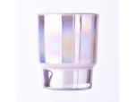Factory direct sales powder purple gradation glass candle jars