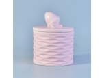 Fambe porcelana decoración para el hogar velas de cerámica frasco con tapas