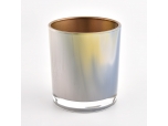 Jar de velas Glass Gold Inner con frascos de vidrio para el uso del hogar de las velas