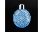 Botella de difusor de color azul estilo granada