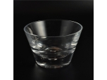 Heavy bottom large capacity glass candle pot