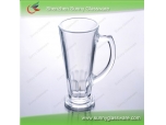 High White Glass Beer Mug