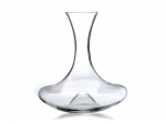 High capacity crystal clear glass wine decanter