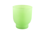 Jarra de vela de vidrio verde de alta calidad para la decoración del hogar