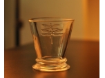 High quality transparent glass candle holder