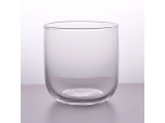 Hight white clear transparent glass candle holder cup