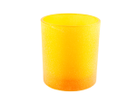 Hot sale transparent yellow glass candle jars for candle making