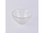 Huge  embossed glass candle bowl