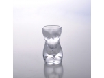 Human body shaped glass cup