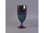 Iridescent plating glass goblet