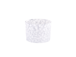 Luxury Lightgray wide mouth glass candle holder for candle making