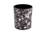 Luxury black glass candle jar for making supply wholesale