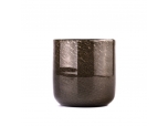 Luxury customized handmade black thin flash glass candle jars