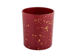 Luxury customized red glass candle jar