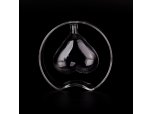 Diseño de corazón de lujo Botella de difusor de caña de vidrio vacío para casarse