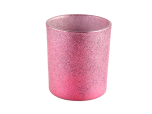 Luxury rose golden candle glass jar for home and wedding