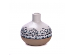 Luxury wholesale flower pattern ceramic aromatherapy bottles