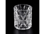 Recién llegado de cristal de diamante corte tarro de cristal para hacer velas
