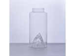Qomolangma Snow Mountain Bottom Cylinder Glass Bottle