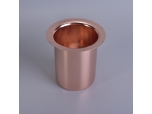 Rose gold metal candle holder