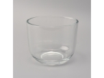 Round bottom glass candle holder
