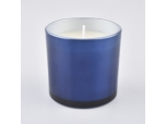 Small glass candle jar with different colors