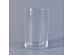 Candelabros de cristal liso de superficie lisa 7 oz transparente