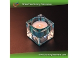 Square Candle Holder Tea Light Glass