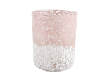 Sunny Glassware color mixed speckled cylindrical glass container luxury candle jars wholesale