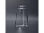 Tall cylinder glass bottle candle jar