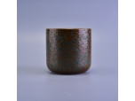 Wysoki okrągłodennej ceramicznych świec jar cylinder
